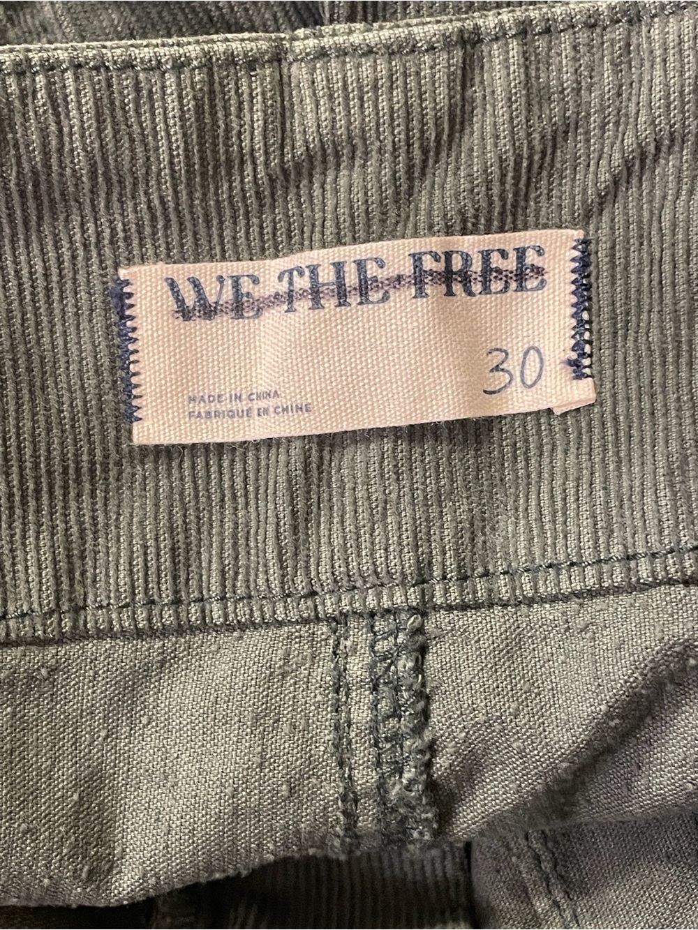 WE THE FREE Jayde Cord High Rise Flare Jeans in Deep Olive - Picture 8 of 11
